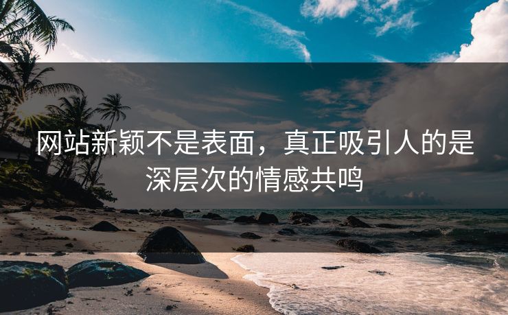 网站新颖不是表面,真正吸引人的是深层次的情感共鸣 网站新颖不是表面,真正吸引人的是深层次的情感共鸣